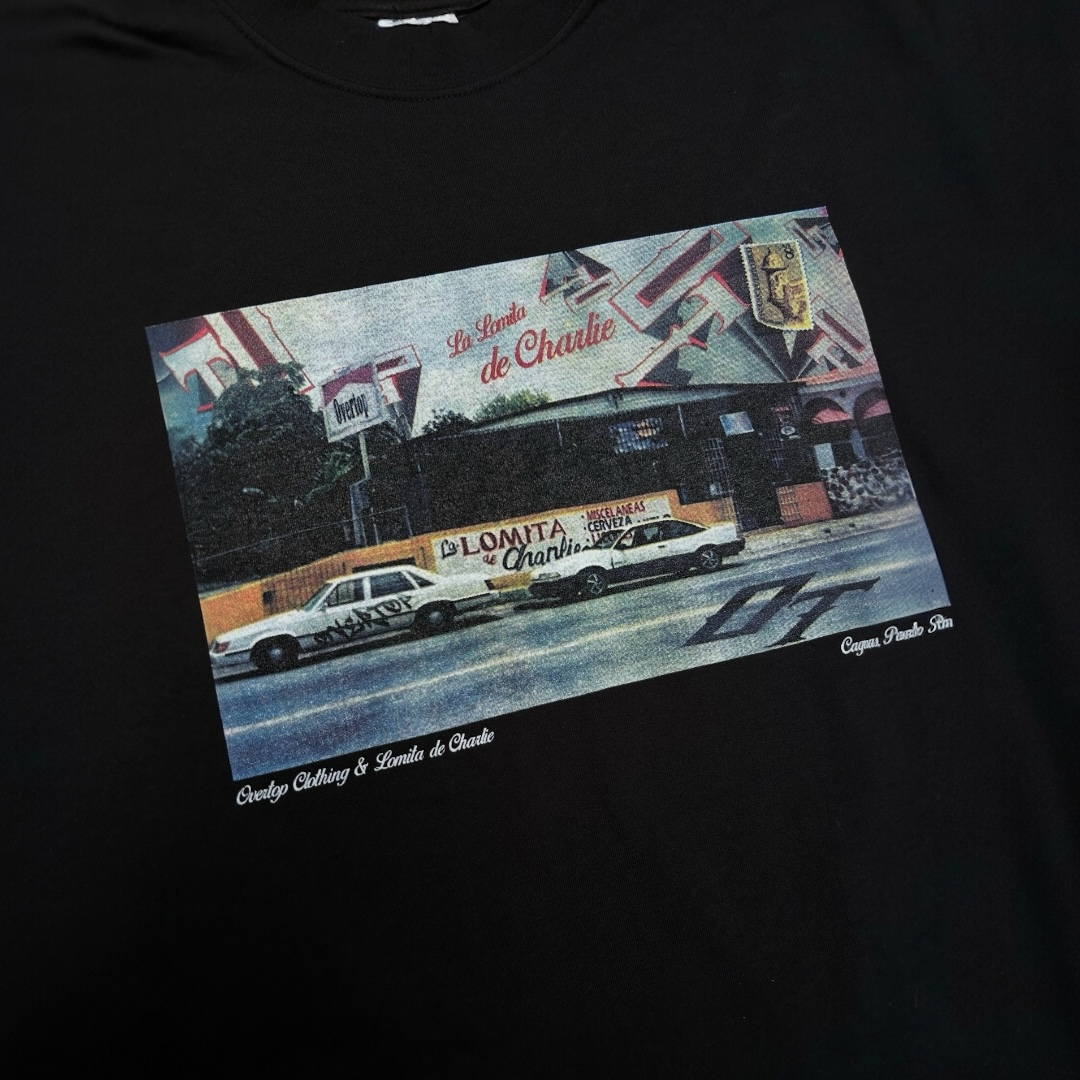 Lomita de Charlie X Over Top Black Shirt