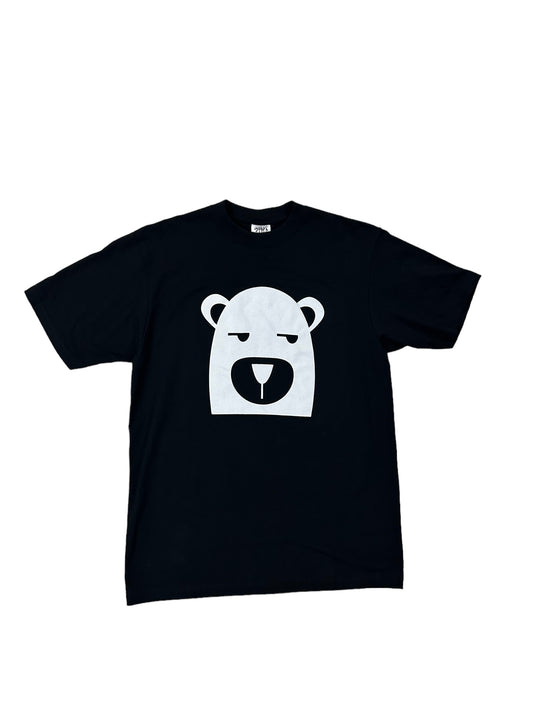 Bear Big Print Black Shirt