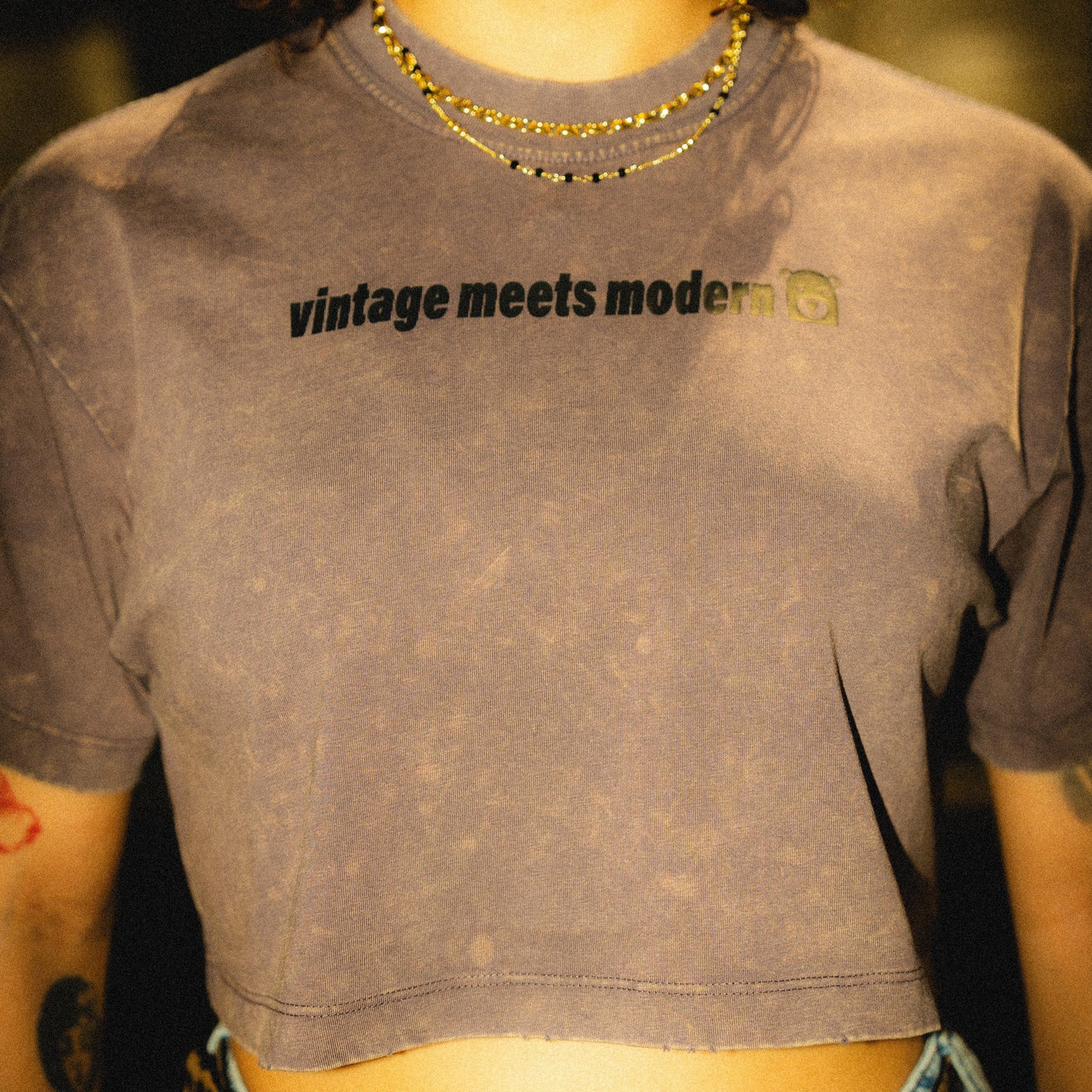 Vintage Meets Modern Crop Tops