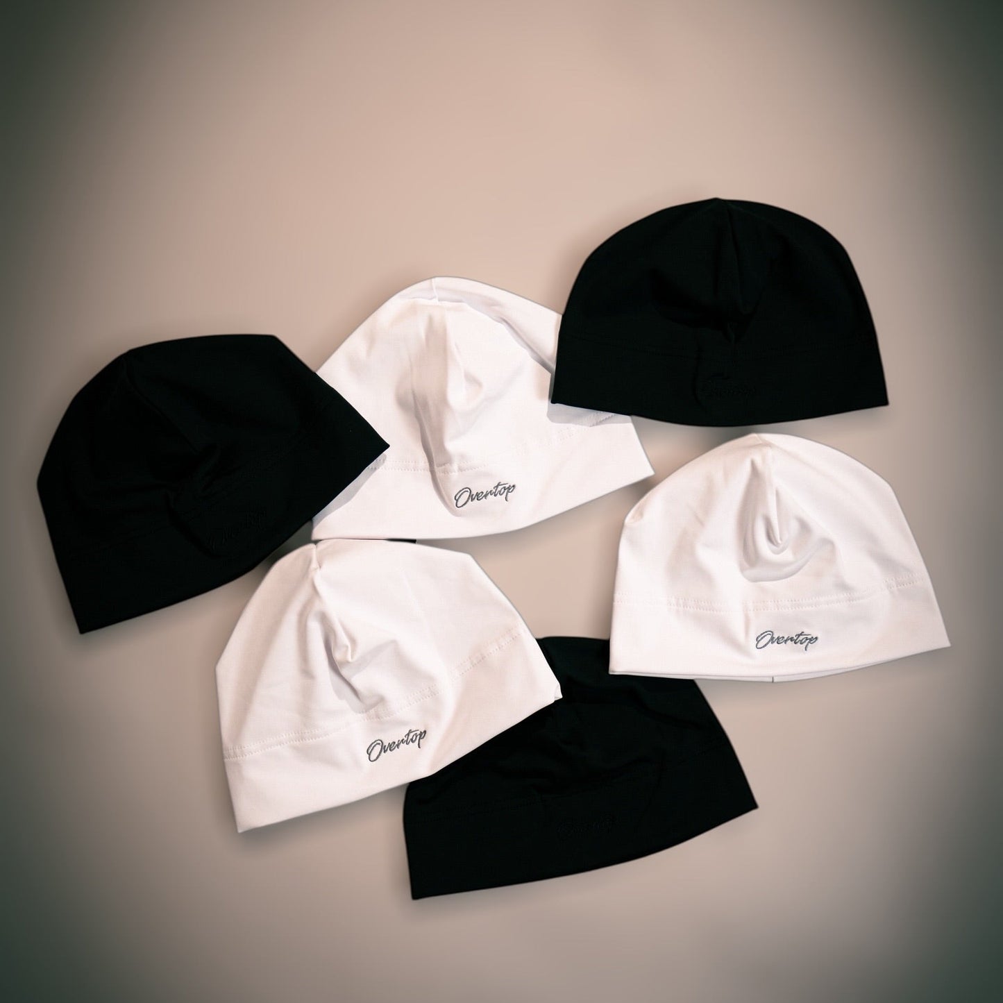 Black on Black Skull Cap